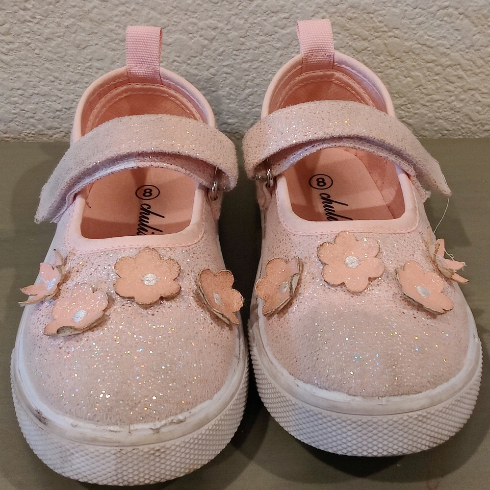 Mary Jane Pink Sparkle Shoes